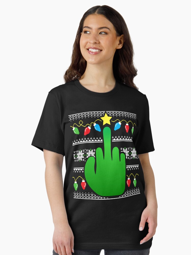 Inappropriate Ugly Christmas Sweater Style Funny Sweatshirt