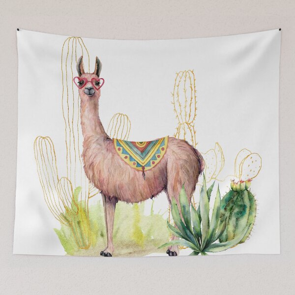 Item preview, Watercolor Llama designed and sold by GoDesign1.