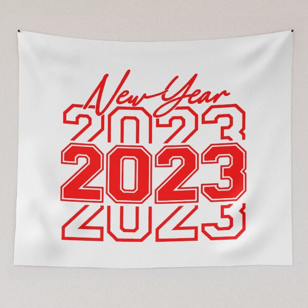 Item preview, Happy New Year 2023 (Red) designed and sold by Summer-Winter.