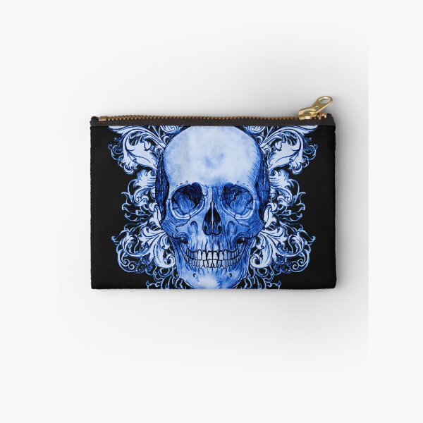 Item preview, Blue Skull on black designed and sold by ShayneoftheDead.