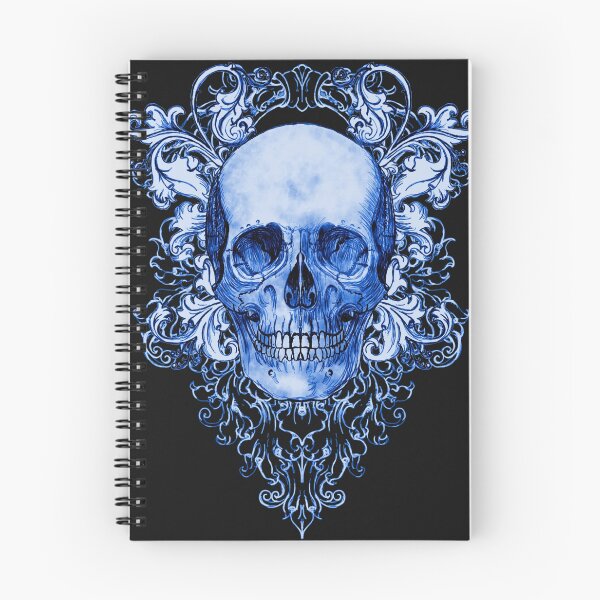 Item preview, Blue Skull on black designed and sold by ShayneoftheDead.