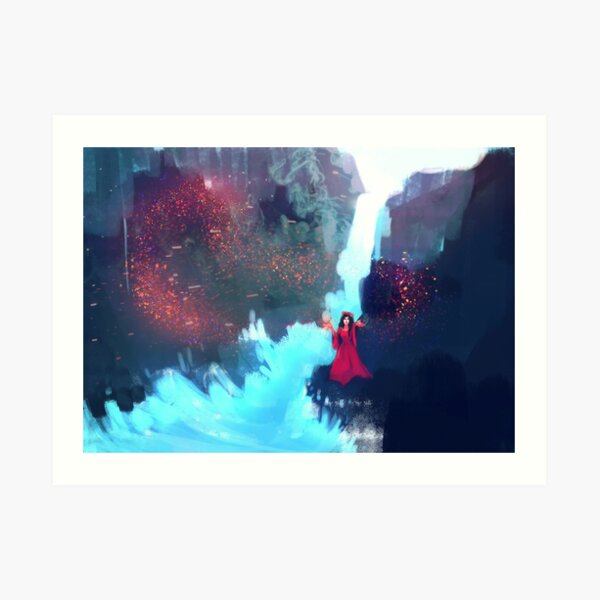 Waterfall - Mage - Magic Art Print