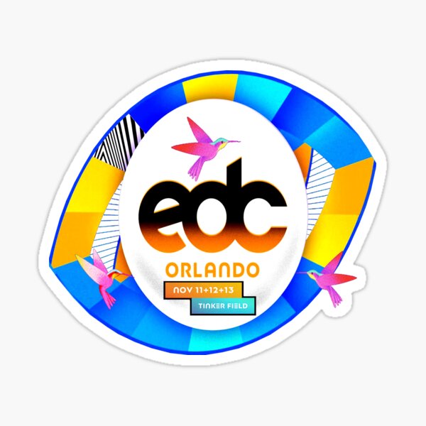 "EDC Orlando 2022" Sticker for Sale by Festmerch Redbubble