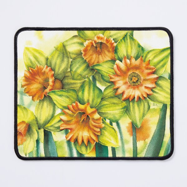 Item preview, daffodils watercolor painting designed and sold by Heezel.