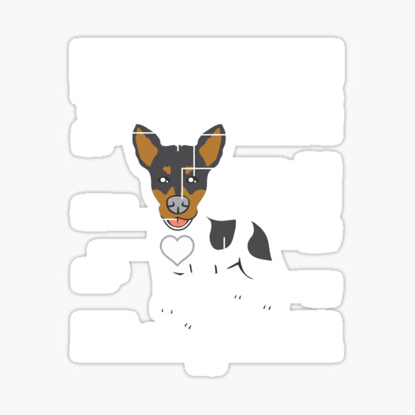 "The Anatomy of A Toy Fox Terrier" Sticker for Sale by Oldfox Redbubble