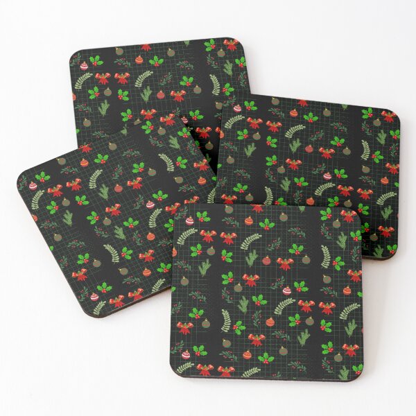 Item preview, Christmas Pattern with Mistletoe and Baubles for Christmas Gifts designed and sold by Kubala.