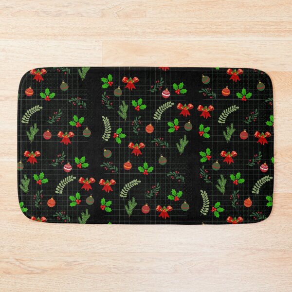 Item preview, Christmas Pattern with Mistletoe and Baubles for Christmas Gifts designed and sold by Kubala.