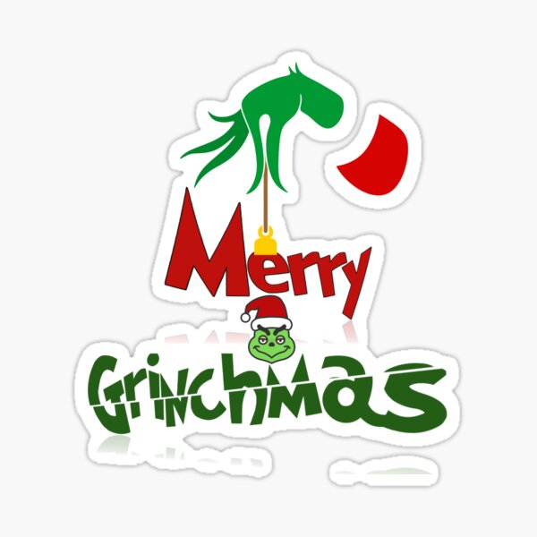 Merry Grinchmas Merry Christmas Grinch Sticker For Sale By