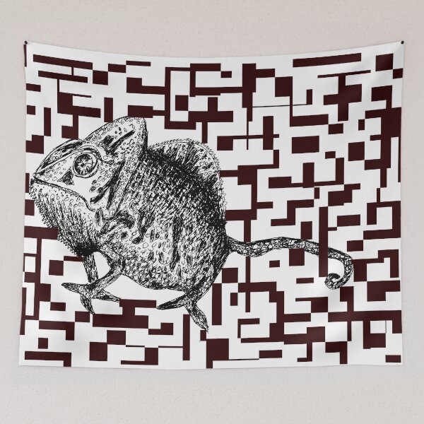 Item preview, Chameleon trapped in electronic world designed and sold by bonnashejve.