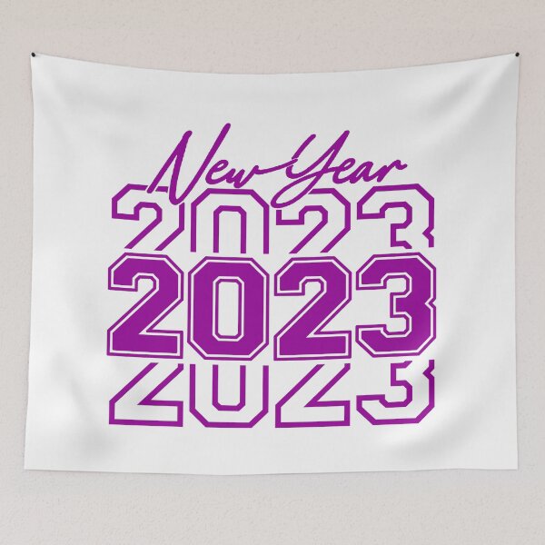 Item preview, Happy New Year 2023 (Purple) designed and sold by Summer-Winter.