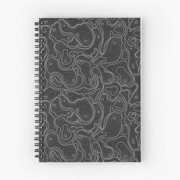 Item preview, Black And White Topographic Pattern designed and sold by MakeitMelo.