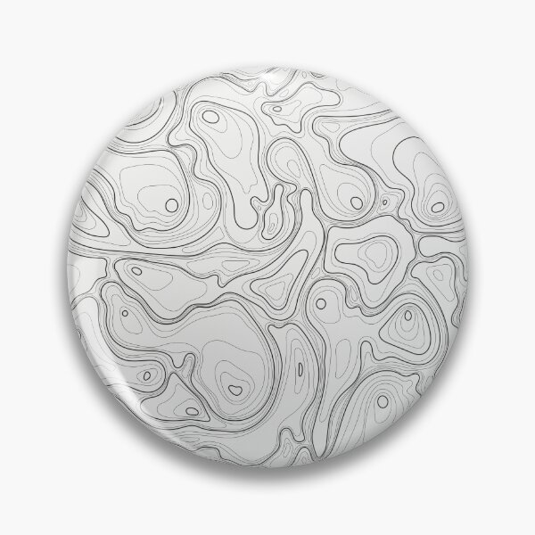 Artikelvorschau, Topografisches Schwarz-Weiß-Muster entworfen und verkauft von MakeitMelo.