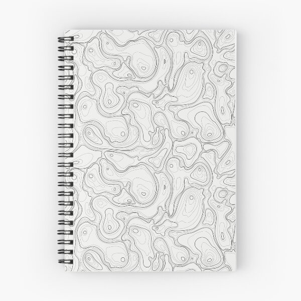 Item preview, Black And White Topographic Pattern designed and sold by MakeitMelo.