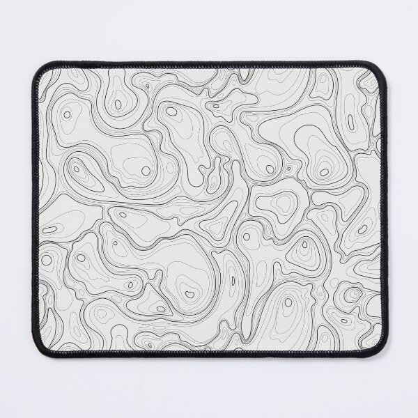 Item preview, Black And White Topographic Pattern designed and sold by MakeitMelo.