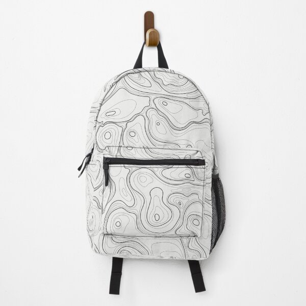 Item preview, Black And White Topographic Pattern designed and sold by MakeitMelo.