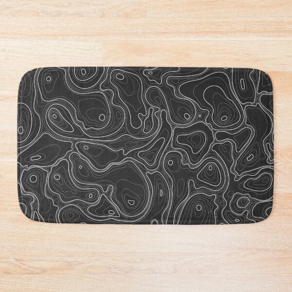 Item preview, Black And White Topographic Pattern designed and sold by MakeitMelo.