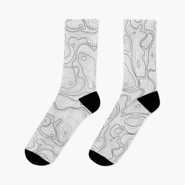 Item preview, Black And White Topographic Pattern designed and sold by MakeitMelo.