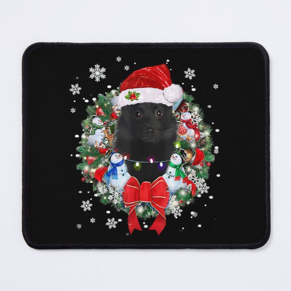 Item preview, Schipperke Christmas Wreath Decoration Xmas Pajamas designed and sold by IsraelCastro.