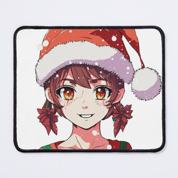 Download wallpaper 750x1334 cute green eyes, anime girl, christmas, santa,  iphone 7, iphone 8, 750x1334 hd background, 1891