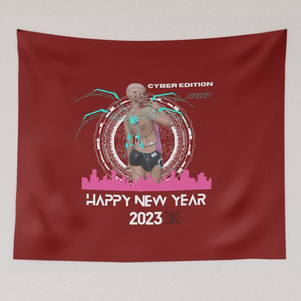 Item preview, Cyber girl on New Year's eve  designed and sold by TNDshirts.