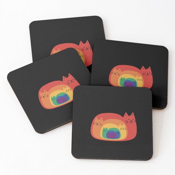 Item preview, Cats Rainbow Colors designed and sold by DerSenat.