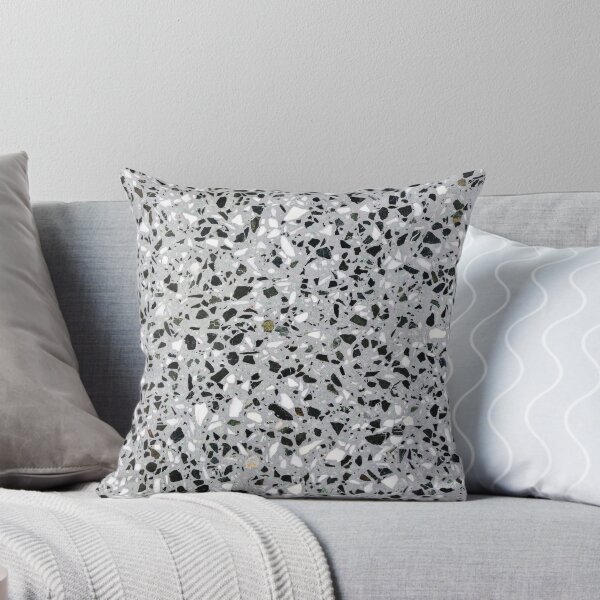 Item preview, Concrete terrazzo marble texture speckle pattern gray designed and sold by 5mmpaper.
