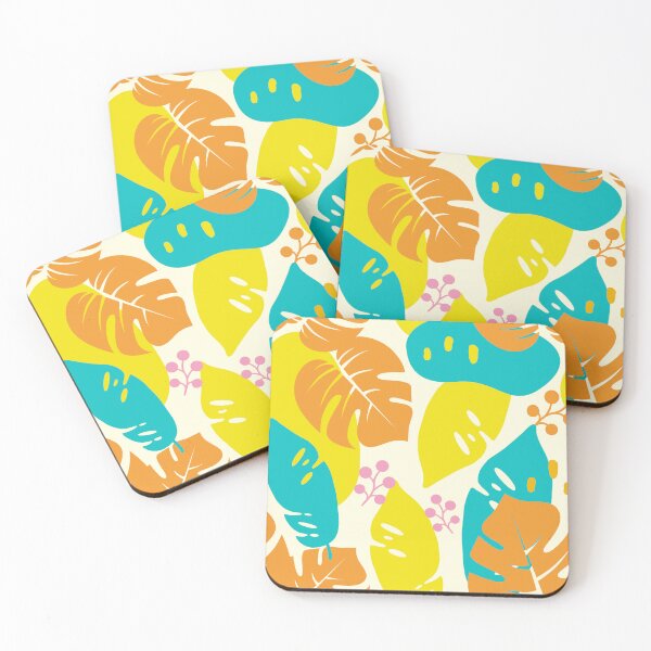 Item preview, Tropical Cartoon Leaves And Floral Pattern designed and sold by MakeitMelo.