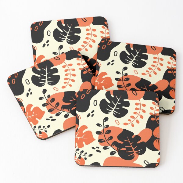 Item preview, Tropical Cartoon Leaves And Floral Pattern designed and sold by MakeitMelo.