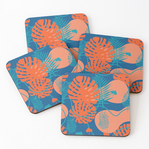 Item preview, Tropical Cartoon Leaves And Floral Pattern designed and sold by MakeitMelo.