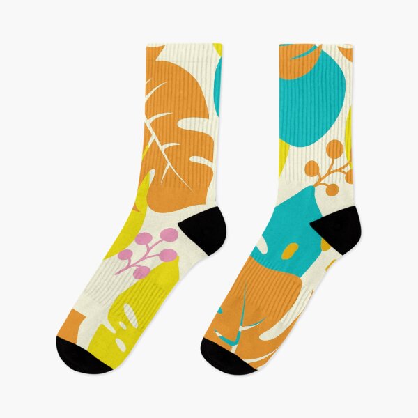 Item preview, Tropical Cartoon Leaves And Floral Pattern designed and sold by MakeitMelo.