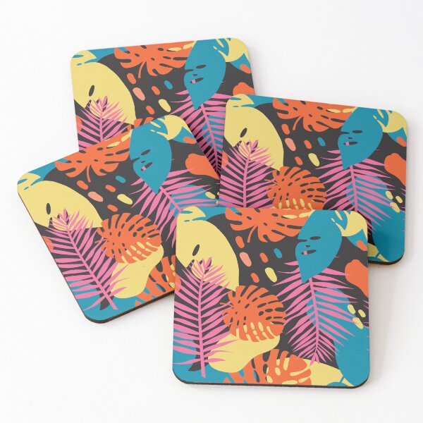 Item preview, Tropical Cartoon Leaves And Floral Pattern designed and sold by MakeitMelo.