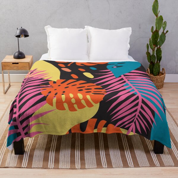 Item preview, Tropical Cartoon Leaves And Floral Pattern designed and sold by MakeitMelo.