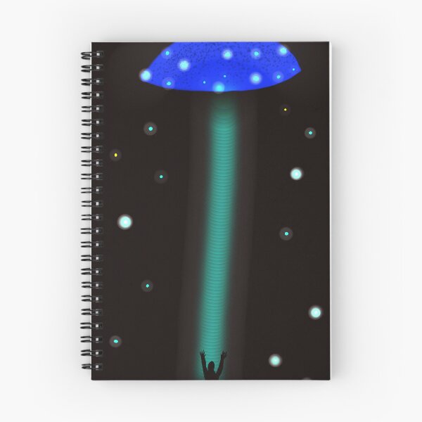 Item preview, UFO Mushroom blue (MKW-DA.1) designed and sold by Katrina Morgan.