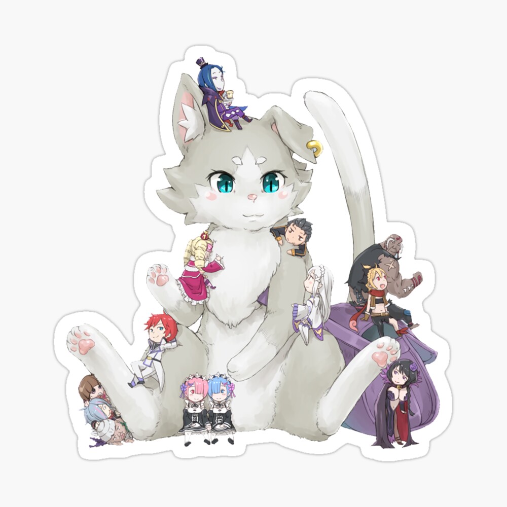 Re Zero Puck And Chibi Characters Mug By Josevicente Redbubble