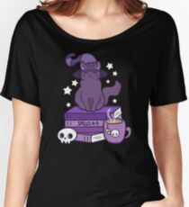 Feline Familiar 02 // Black Women's Relaxed Fit T-Shirt