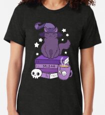 Feline Familiar 02 // Black Tri-blend T-Shirt