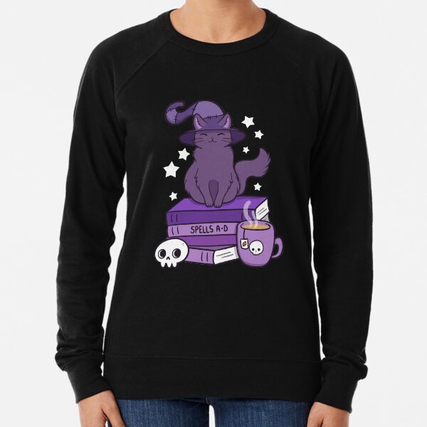 Feline Familiar 02 // Black | Nikury Lightweight Sweatshirt