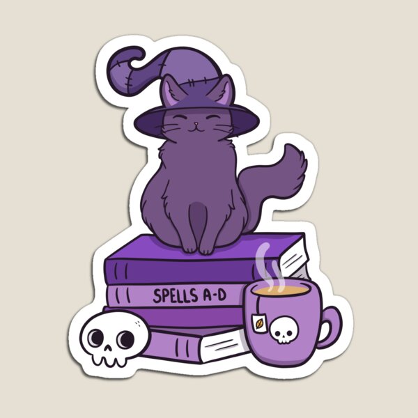 Feline Familiar 02 // Black | Nikury Magnet