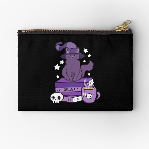 Feline Familiar 02 // Black | Nikury Zipper Pouch