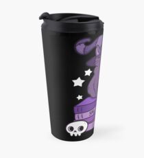 Feline Familiar 02 // Black Travel Mug