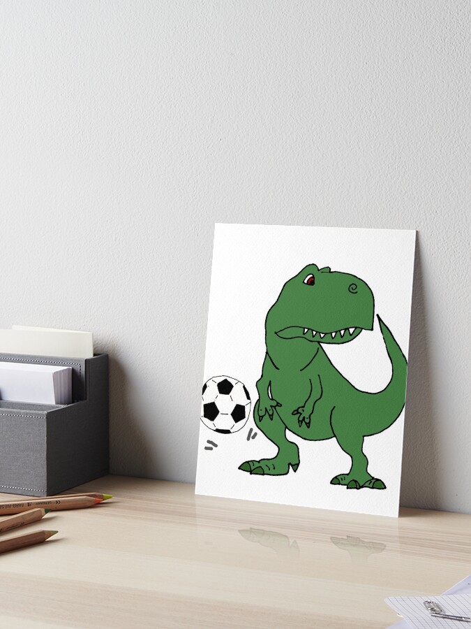 Funny Dinosaur Soccer T-Shirt – T-Rex Sports Graphic Tee With 'Game On' Design For Kids, Adults, Soccer Fans & Dino Lovers