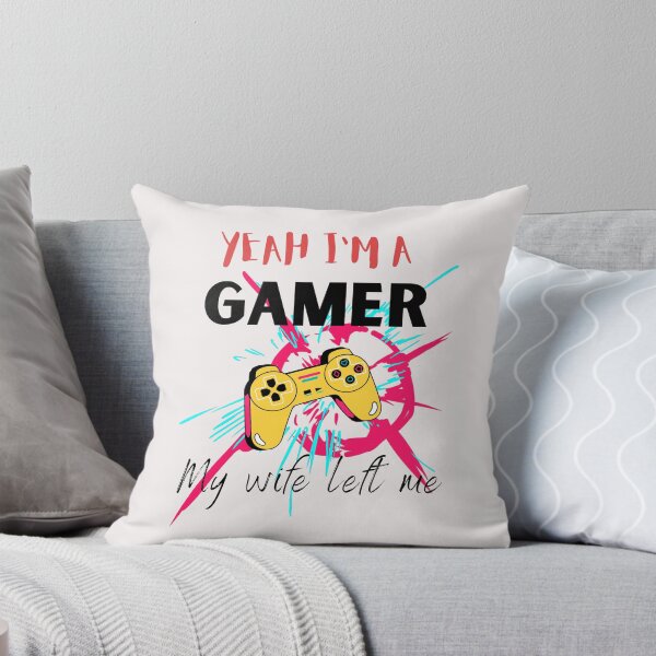 Item preview, Yeah I'm a gamer my wife left me  designed and sold by ColourTrials.