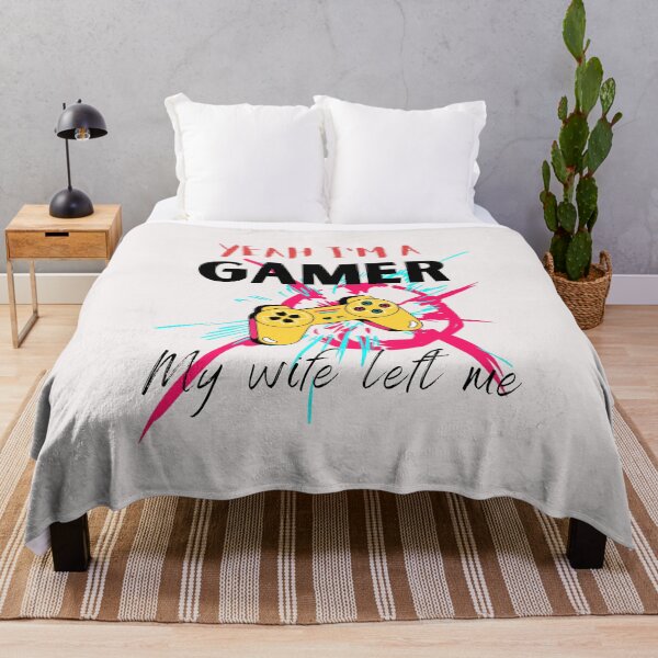 Item preview, Yeah I'm a gamer my wife left me designed and sold by ColourTrials.