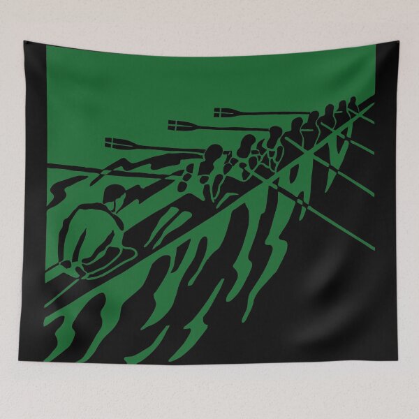 Item preview, Passion Aviron - J'aime l'aviron - Poster de Sport Vintage - Noir Vert designed and sold by Vintage-TM.