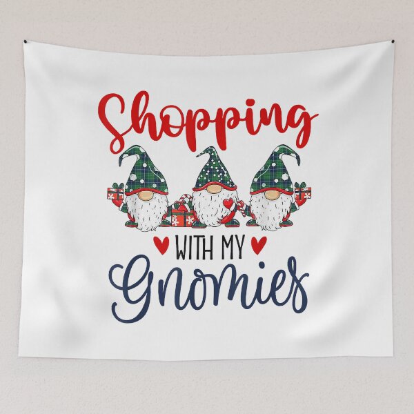 Item preview, Shopping With My Gnomies Cute Xmas Gnomes Lover Christmas designed and sold by IsraelCastro.