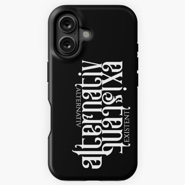 Alternativ Existent in schwarz iPhone Robuste Hülle