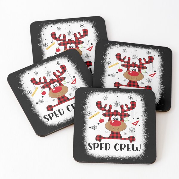 Item preview, Sped Crew Buffalo Plaid Reindeer Santa Hat Christmas designed and sold by IsraelCastro.