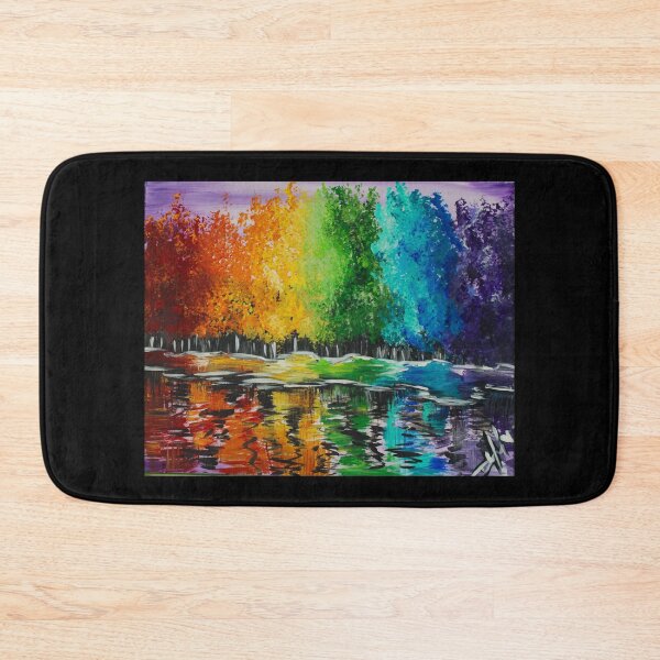 Item preview, "Happy Rainbow Trees" - YLM_arts  designed and sold by YLNarts.
