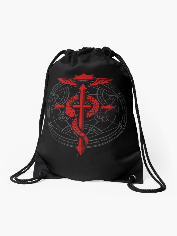 Thumbnail 1 of 3, Drawstring Bag, Alchemist Flamel designed and sold by RevolutionGFX.