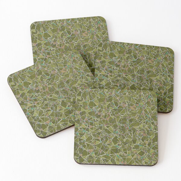 Item preview,  Green tone tangle pattern. designed and sold by MirBer.